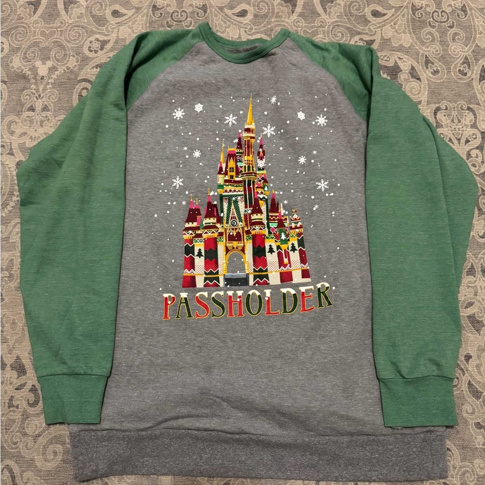 Disney Passholder Christmas Castle Sweatshirt